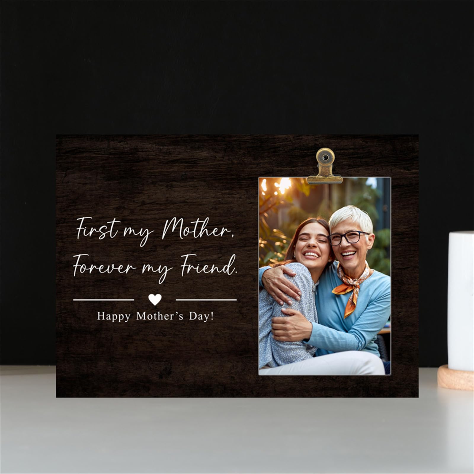Azxcvbnm Mothers Day Wooden Pictures Frame With Sparkling Stickers